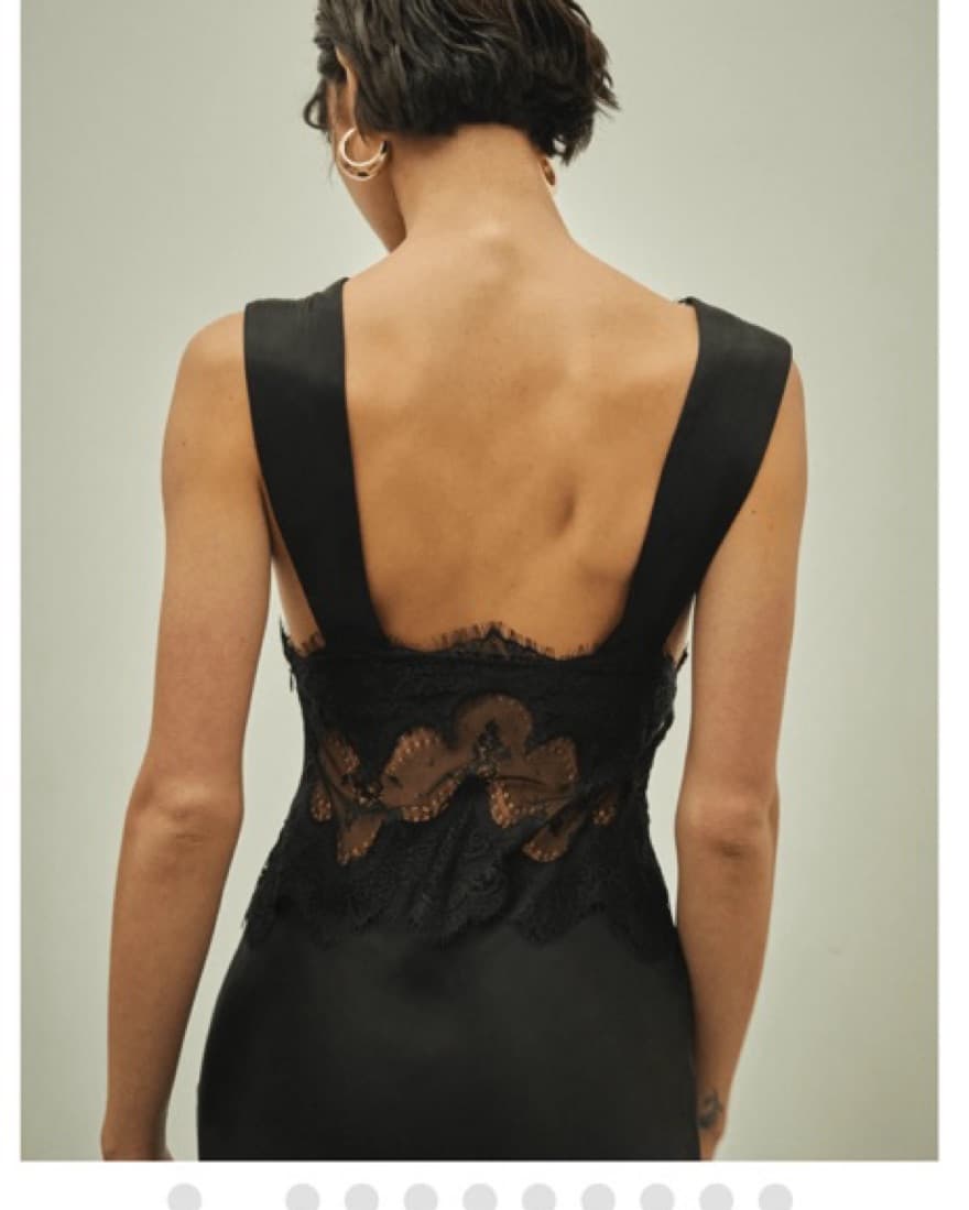 Third Form - Black Silk and lace Dress - Image 5