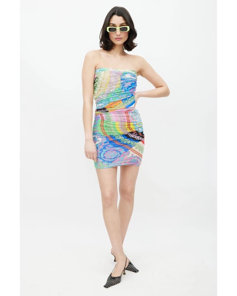 Versace Mini Dress | | Miami Swim Week, Designer Vintage Dress, Party Dress, Birthday Dress  - Image 2