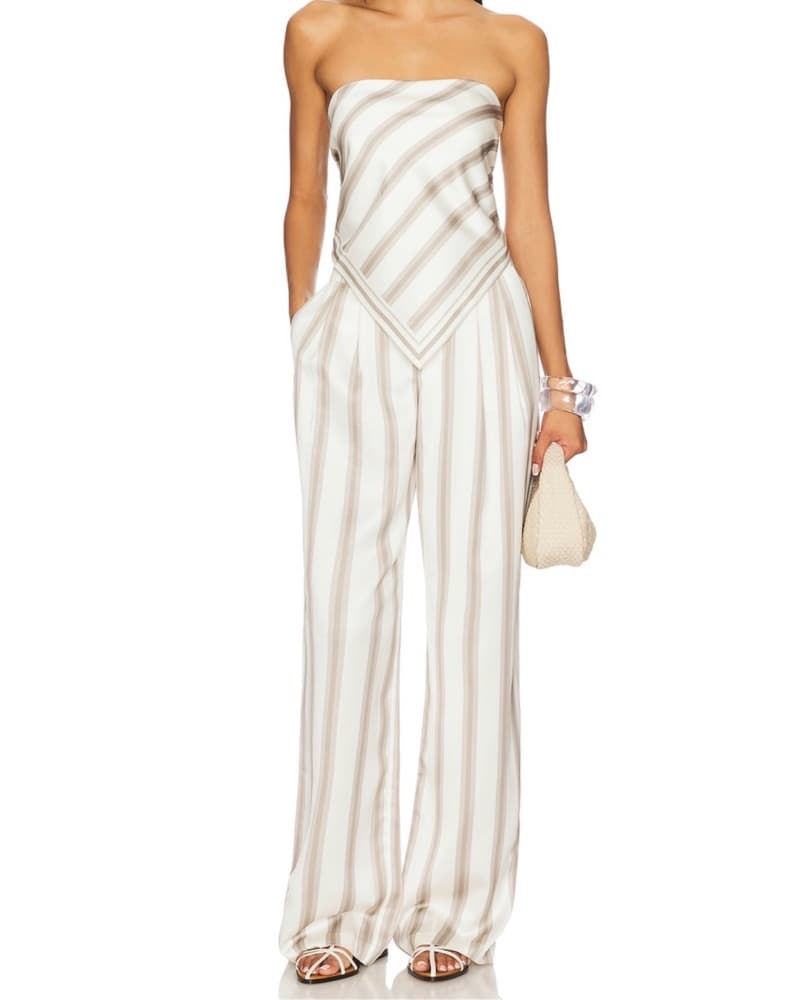 Elegant Striped Maxi Dress - Image 1