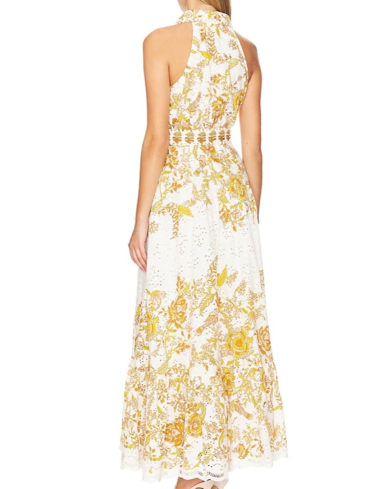Hemant & Nandita Belted Eyelet Maxi - Image 4