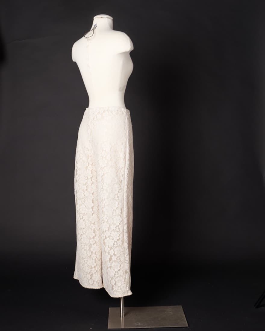 1970s Put-ons White Lace Pants - Image 2