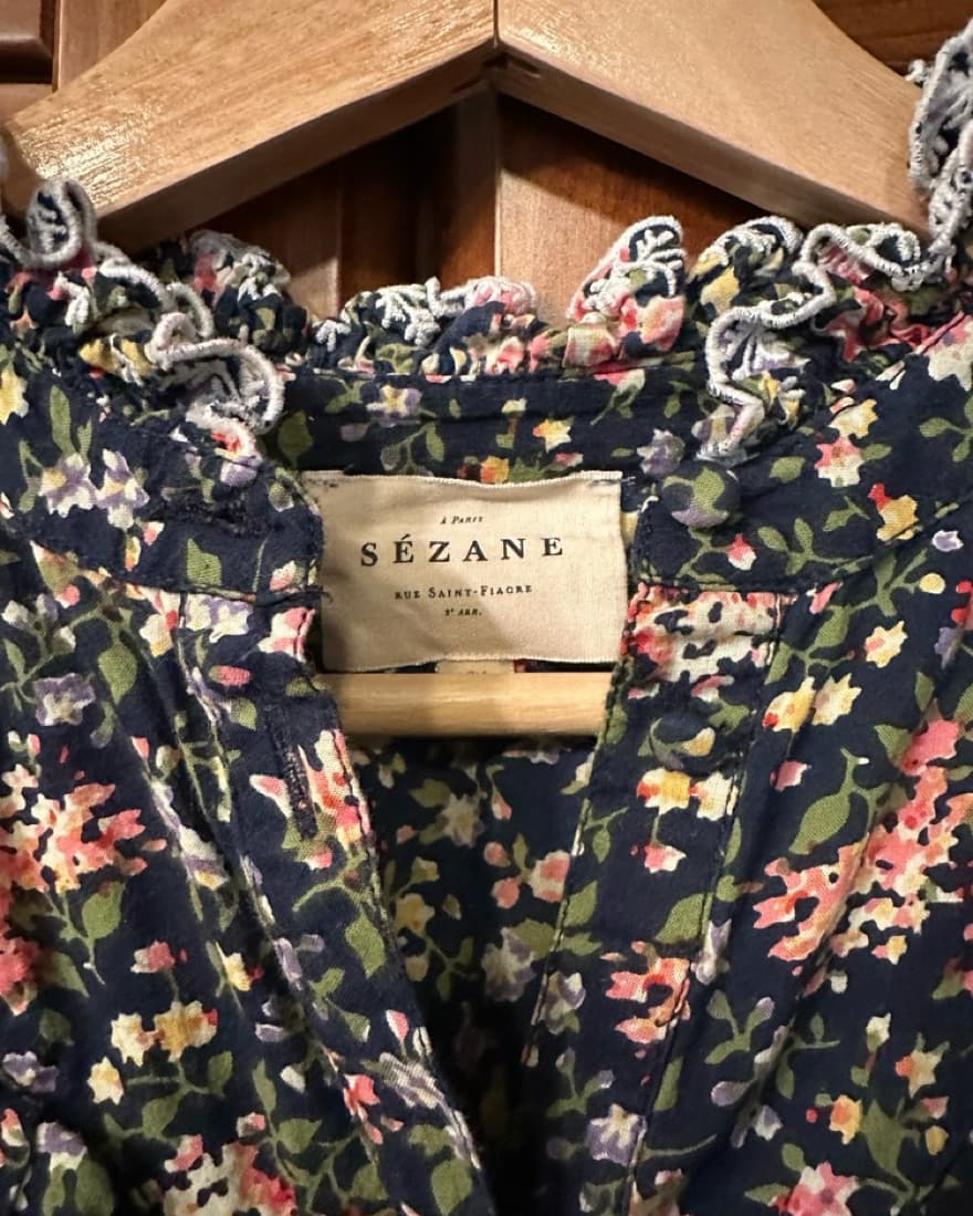 Sézane Agathe Floral Top - Image 3