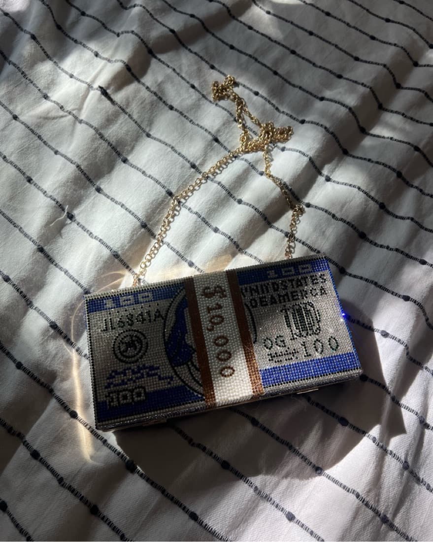 Dollar Sign Sequin Purse - Image 2