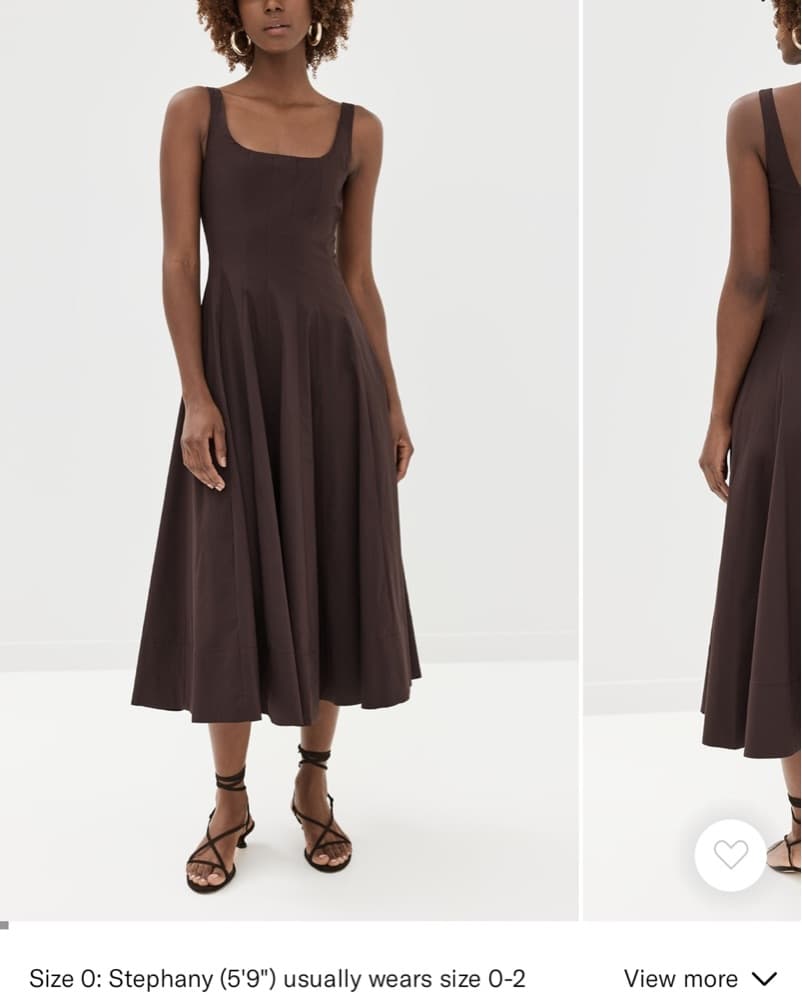 Staud Wells Dress - Chocolate Brown - Image 1