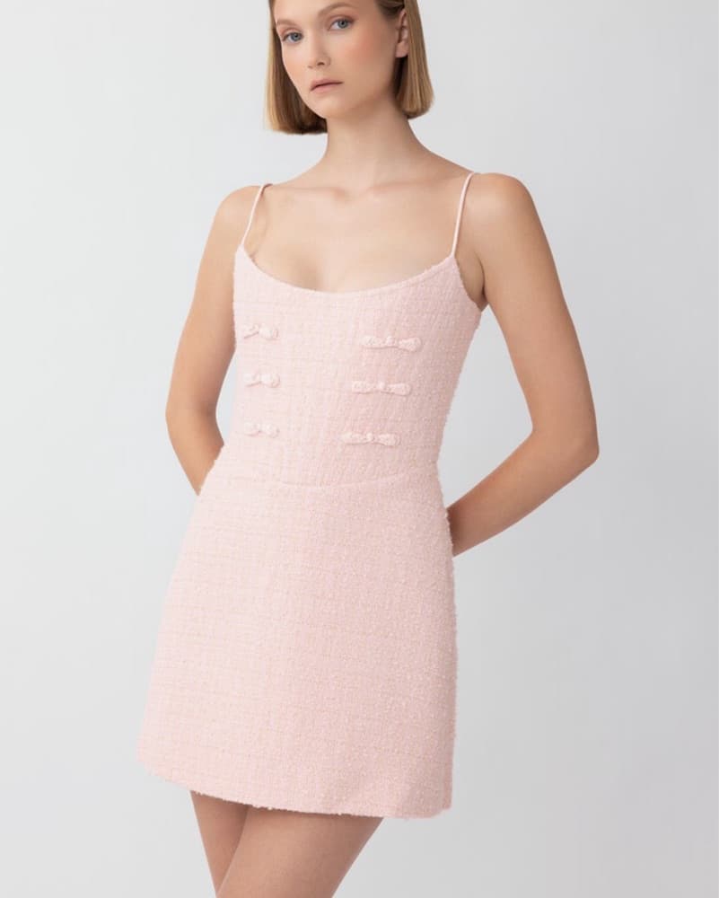 Sau Lee Tweed Mini Dress - Image 1