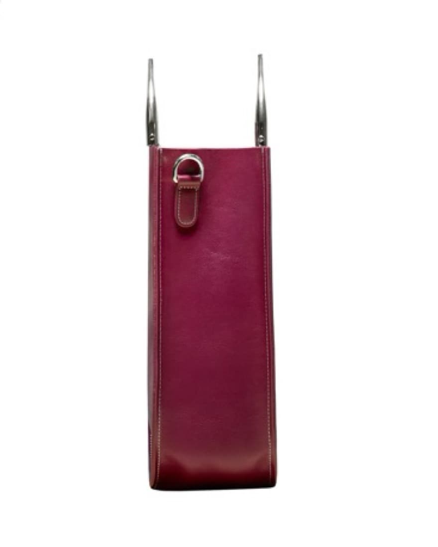 Sophisticated Burgundy Leather Tote - Image 2