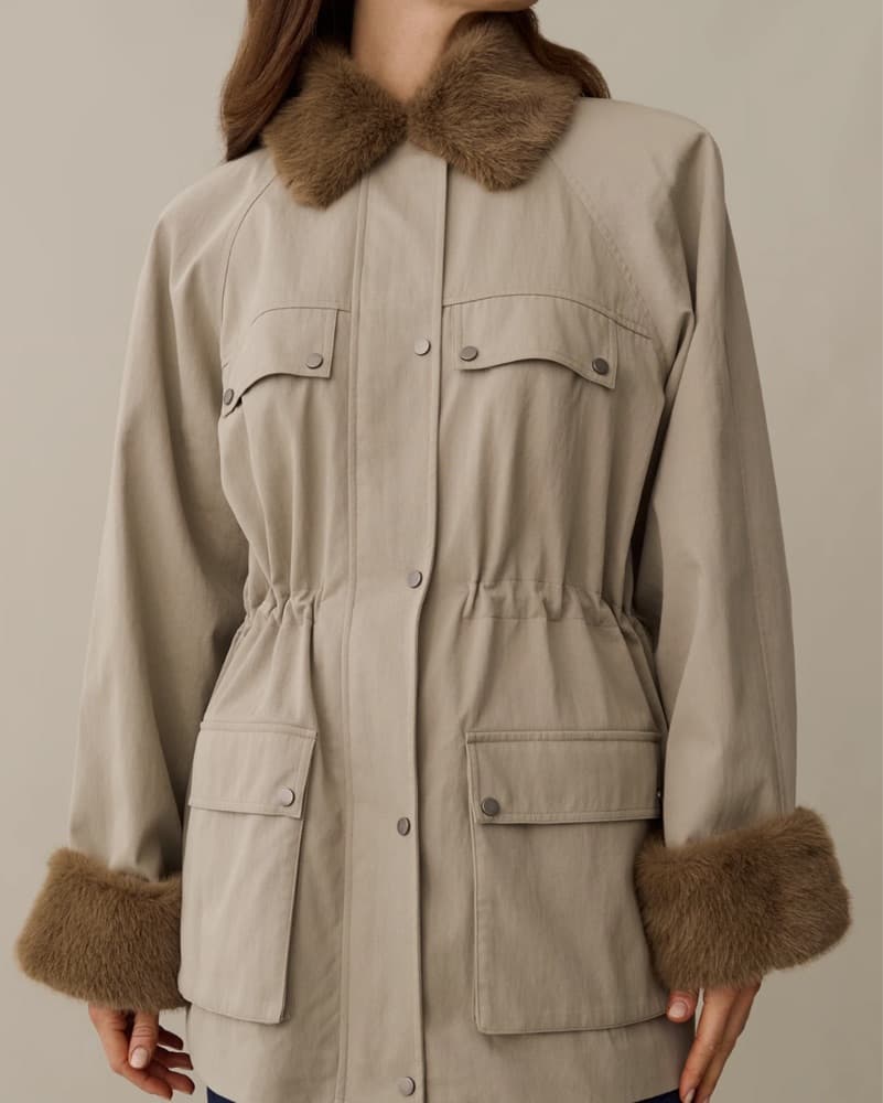 Balmoral Jacket With Faux Fur Trim - Image 1