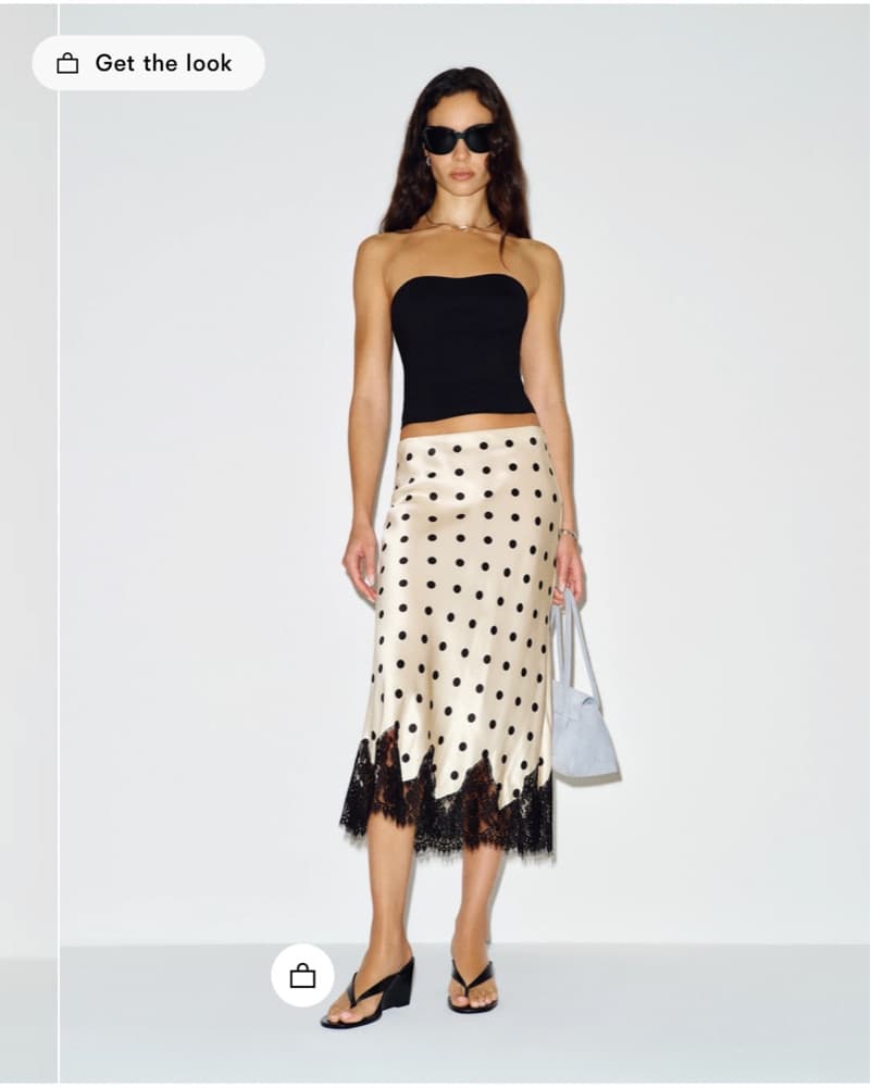 Reformation Carolina Silk Skirt - Image 1
