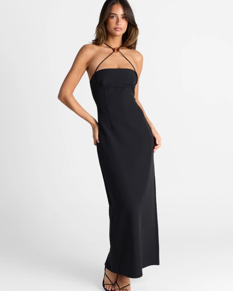 Sasha Therese Rosalie Black Maxi Dress - Image 1