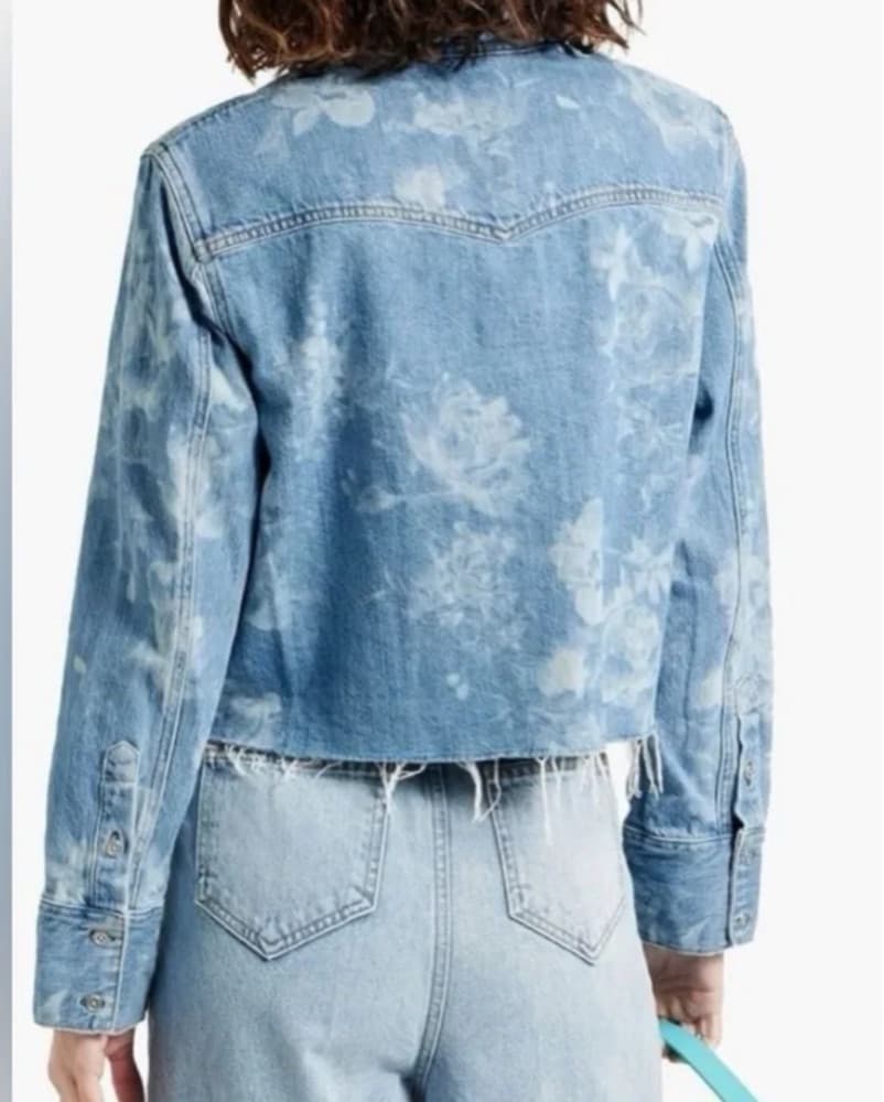 Floral Denim Jacket - Image 3