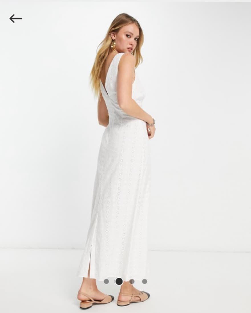 white eyelet maxi dress - Image 2