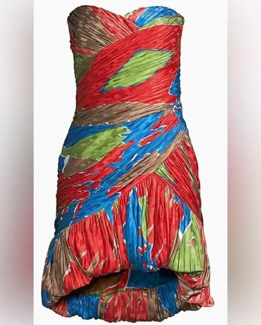 Tory Burch Silk Strapless Cocktail Dress - Image 1