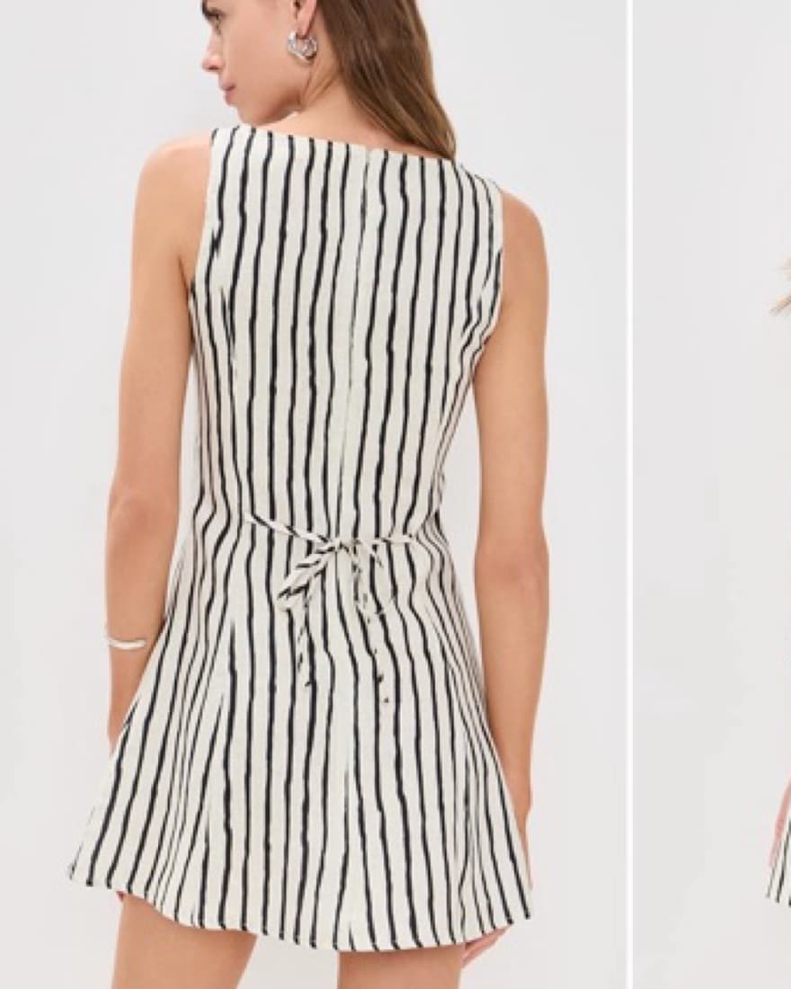 Sold Out VRG GRL Linen Mini Dress - Image 3