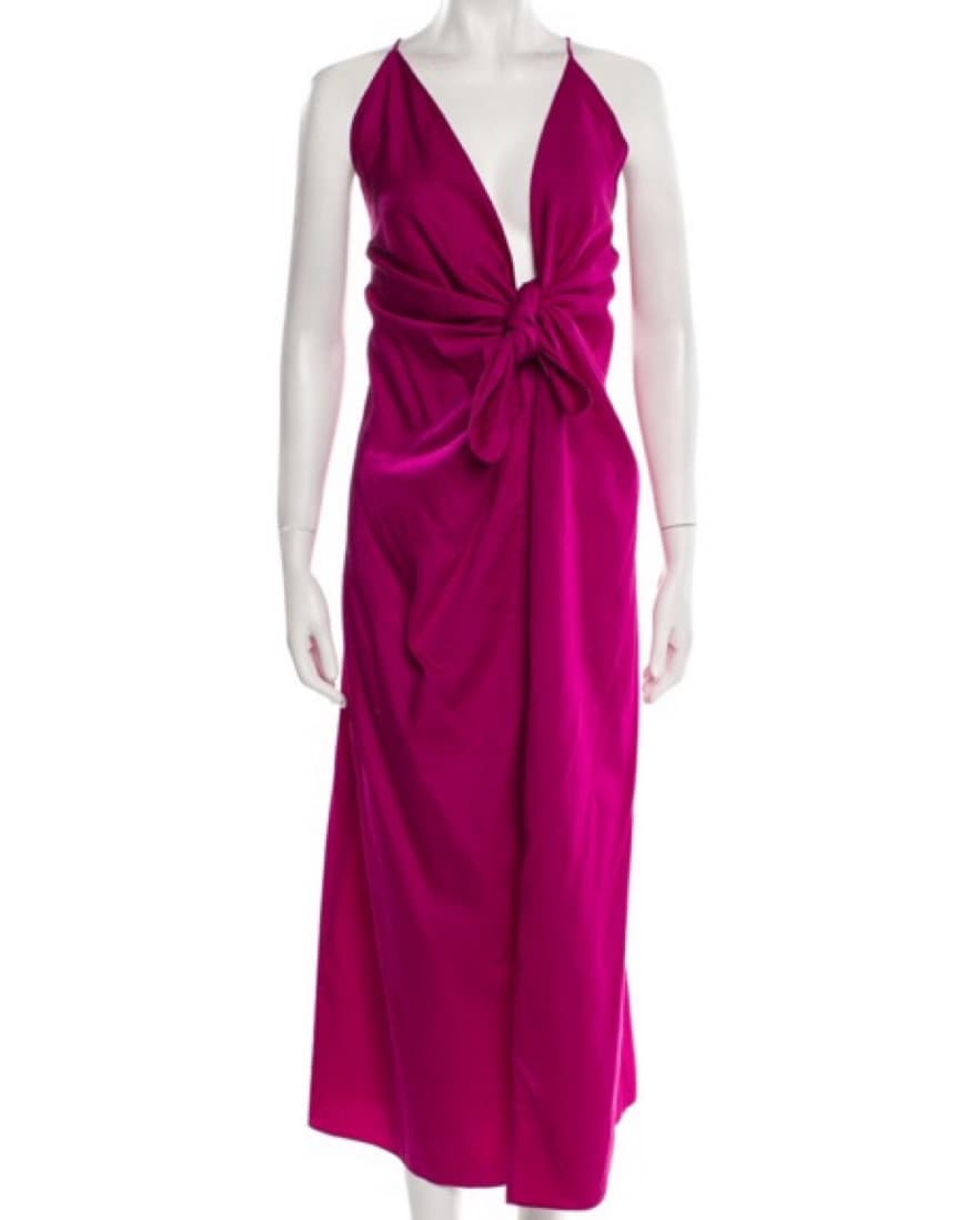 Mara Hoffman Magenta tie dress - Image 1