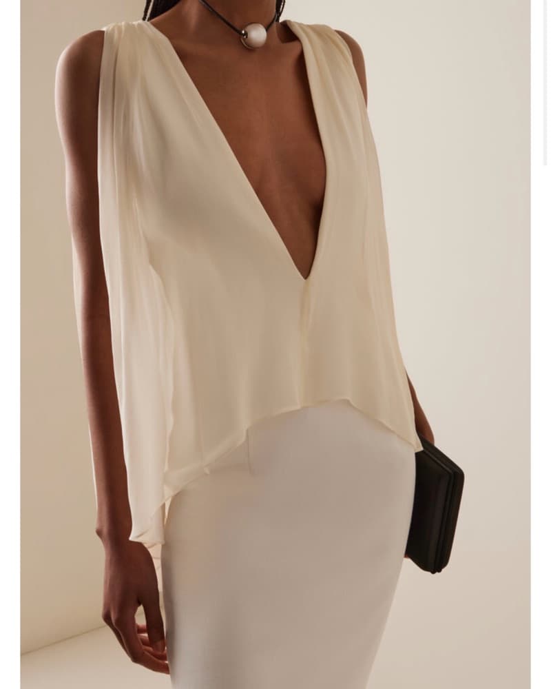 Tove Galina Crepe Maxi Cape Dress - Image 2