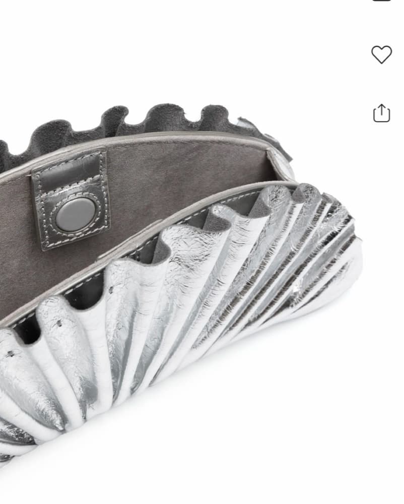 Cult Gaia Nala Silver Shell Clutch  - Image 4