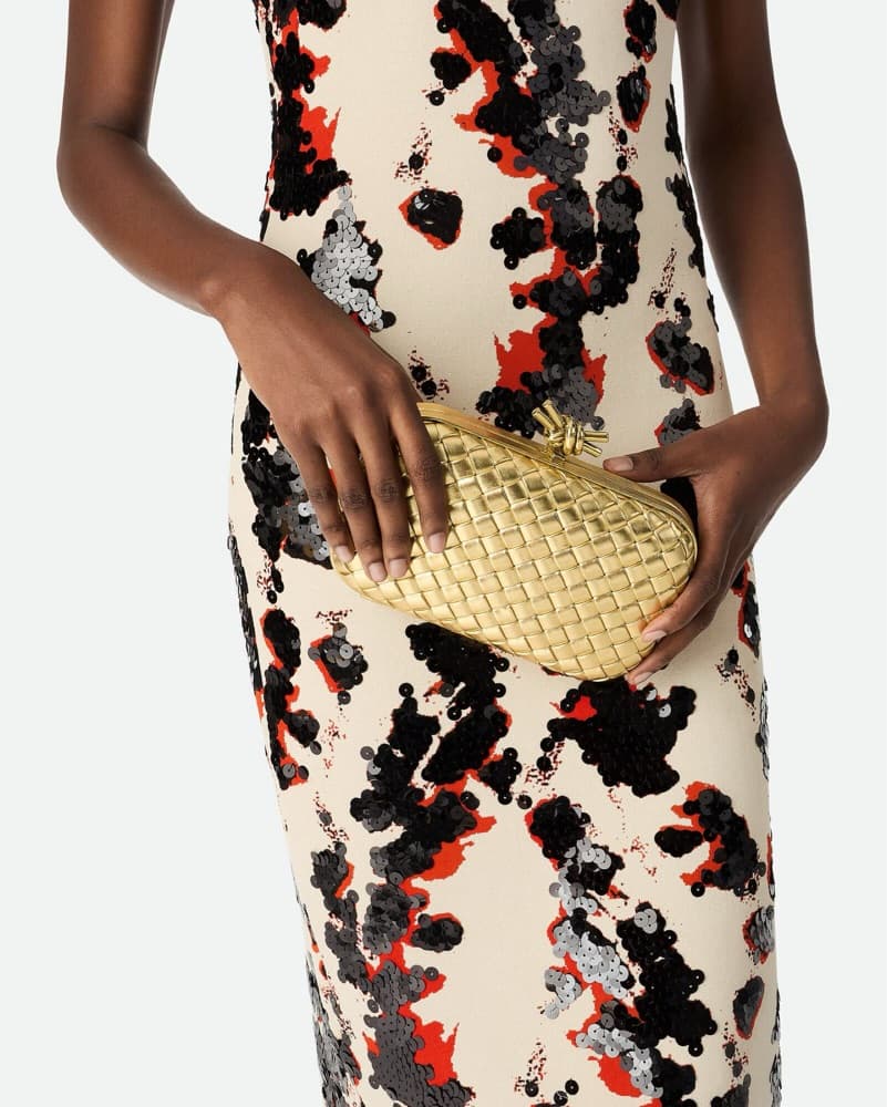 Bottega Veneta Gold Knot Clutch - Image 3