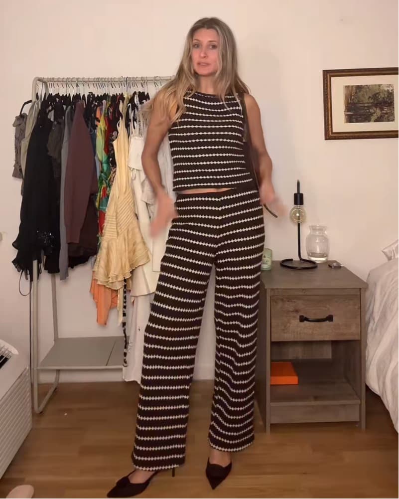 Mango Stipped 2 Piece Set - Image 3