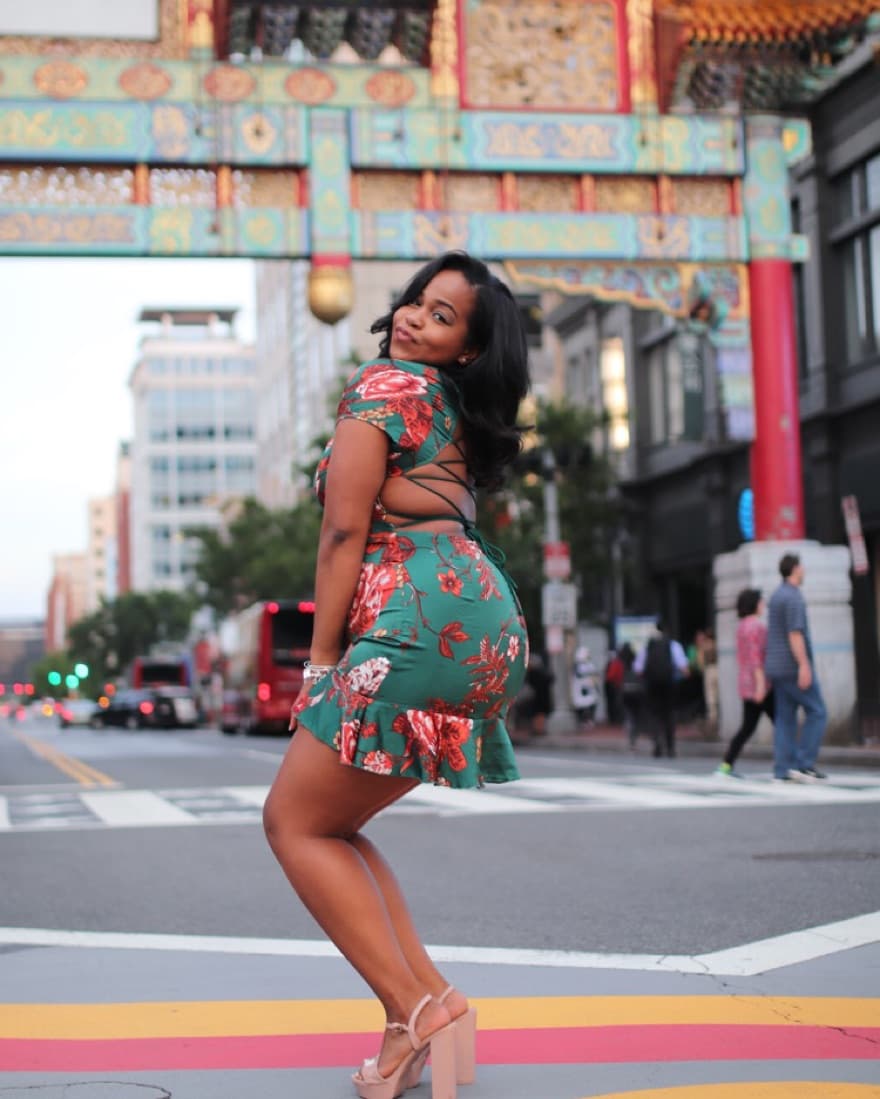 PLT Floral Mini Dress - Image 2