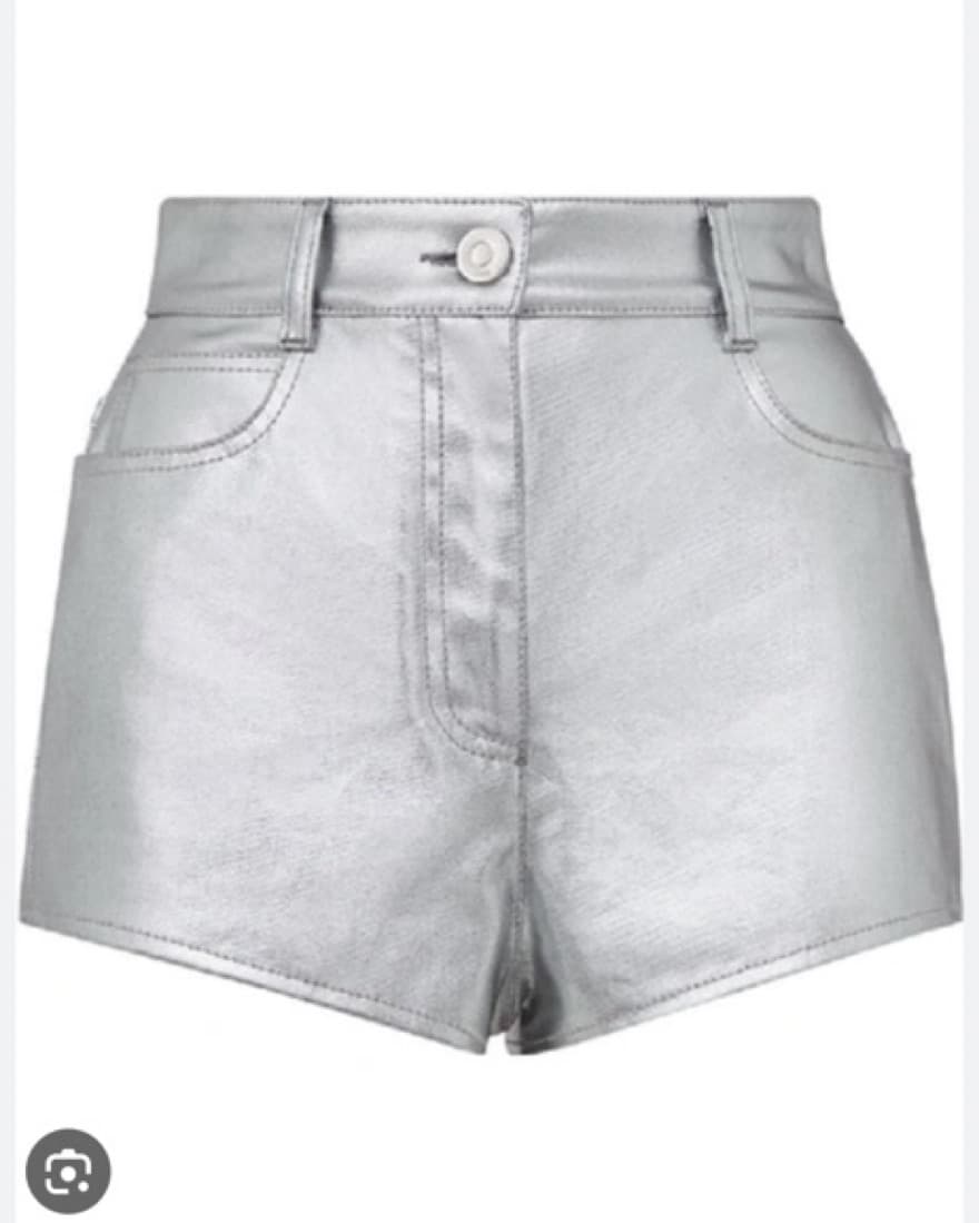 Fendi Metallic Silver Shorts   - Image 4
