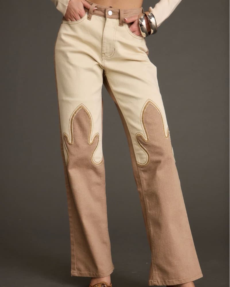 High Noon Two Tone Western Pants - Image 1