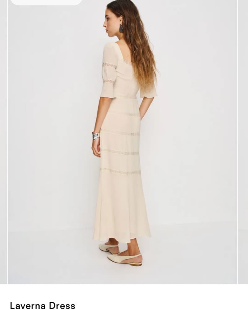 Reformation Cream Laverna Dress  - Image 5