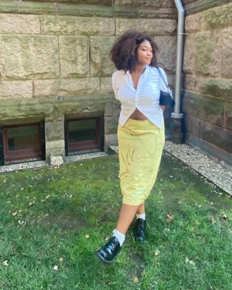 green midi skirt  - Image 2