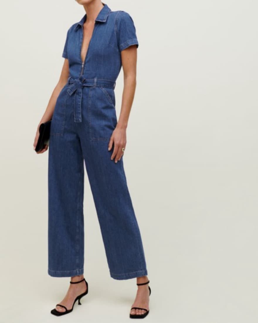 Reformation Cassidy Denim Jumpsuit  - Image 1