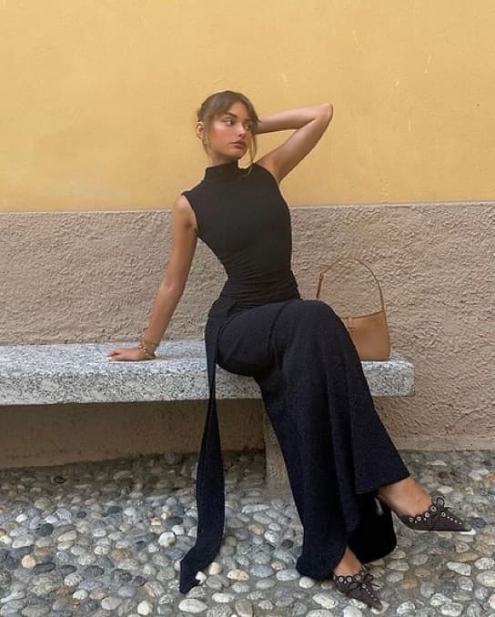 Arcina Ori Monica Shimmer Black Dress - Image 1