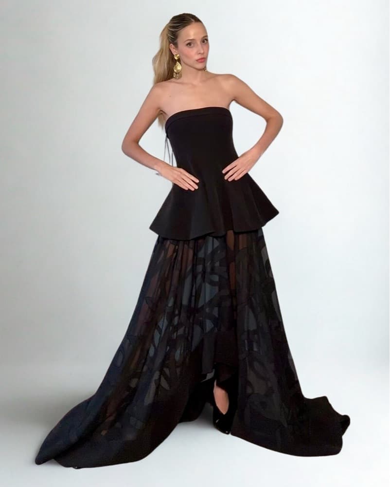 Custom Black Gown - Image 1