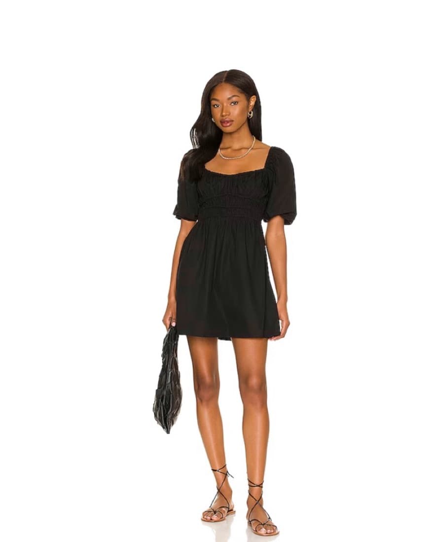 Faithfull The Brand Black Mini Dress - Image 5