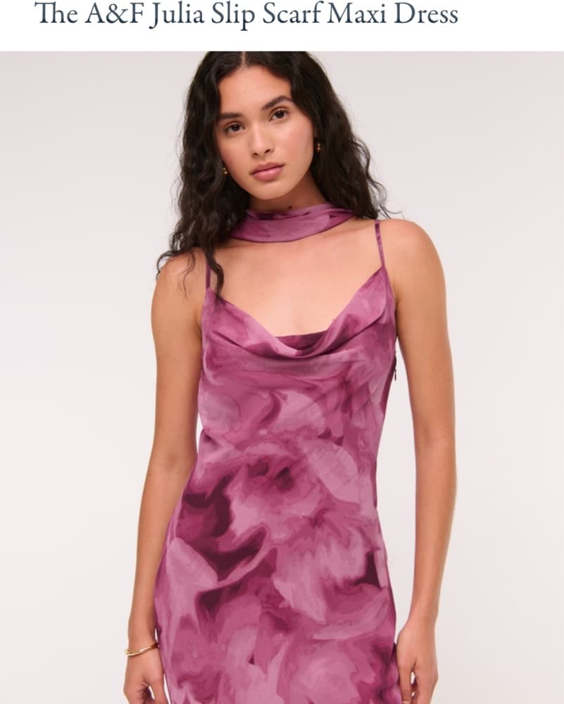 A&F Julia Slip Scarf Dress - S Petite - Image 1
