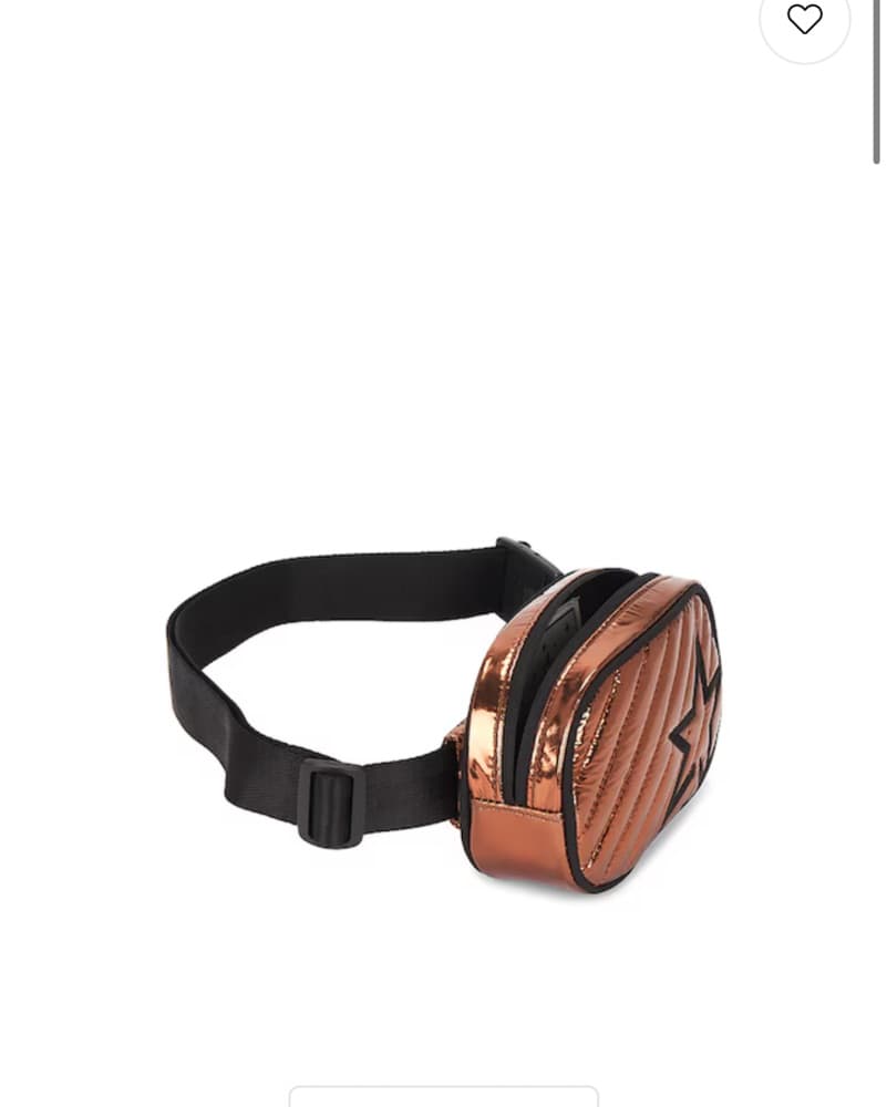 Star Bum Bag in Copper Foil - Image 3