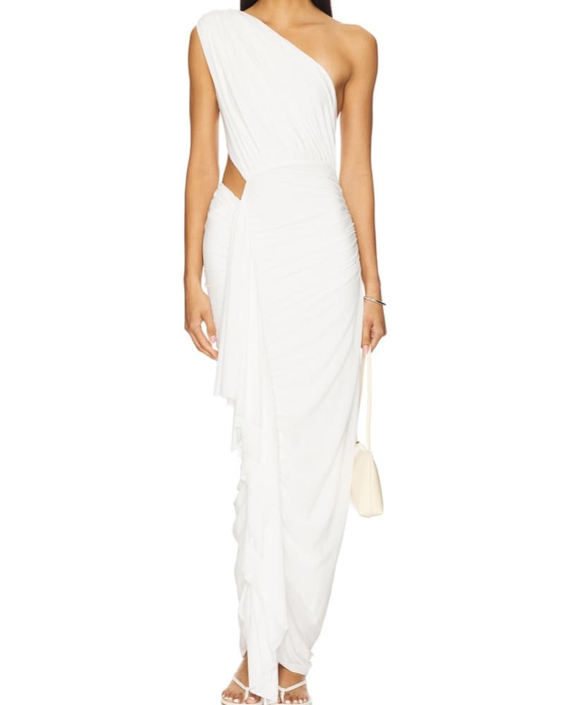 Juliet Midi Dress In White - Image 2