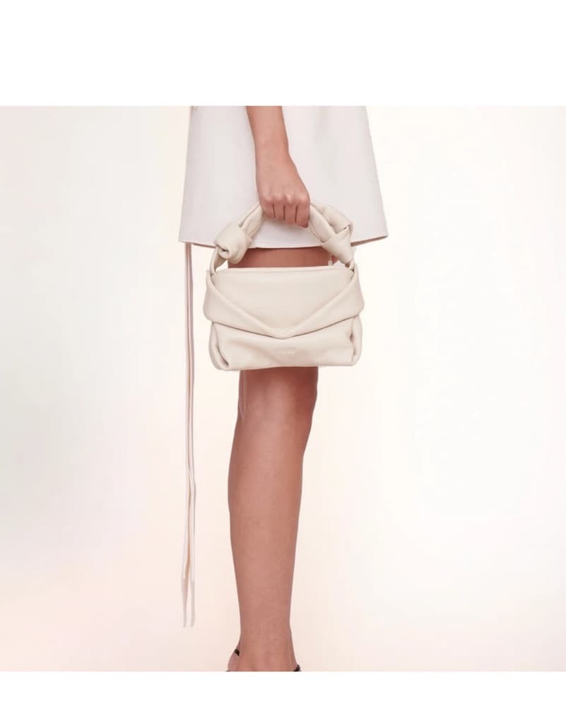 STAUD Cream kiss leather bag - Image 1