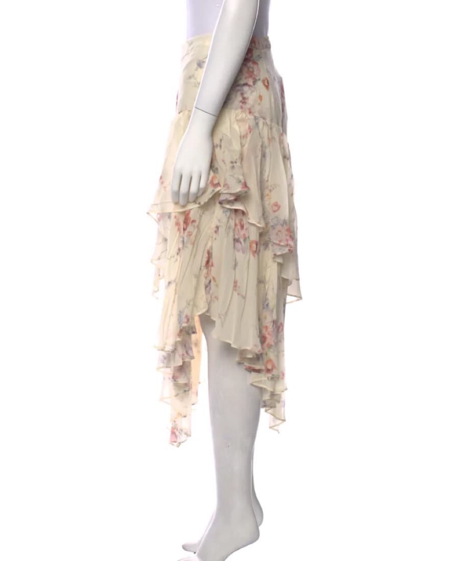 VINTAGE Loveshackfancy Midi Flowy Skirt - Image 4
