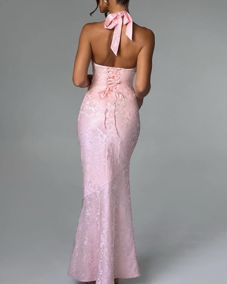 Baby Boo Pink Floral Dress - Image 2
