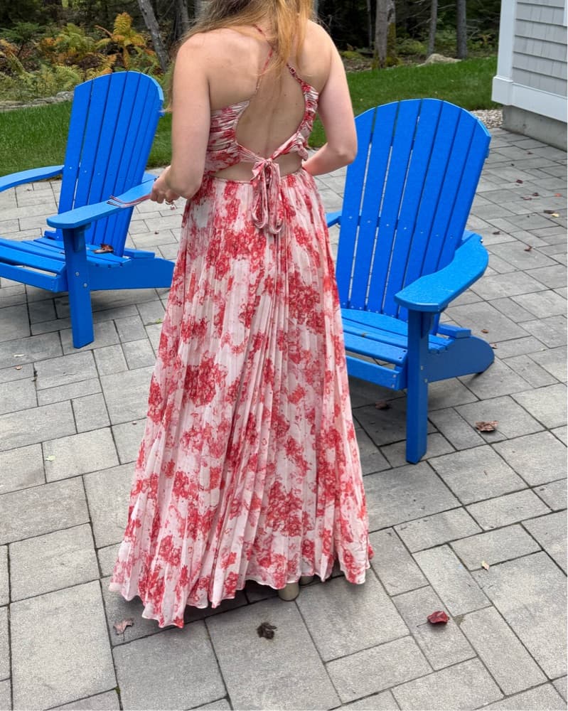 Floral Pleated Maxi Dress - Image 2