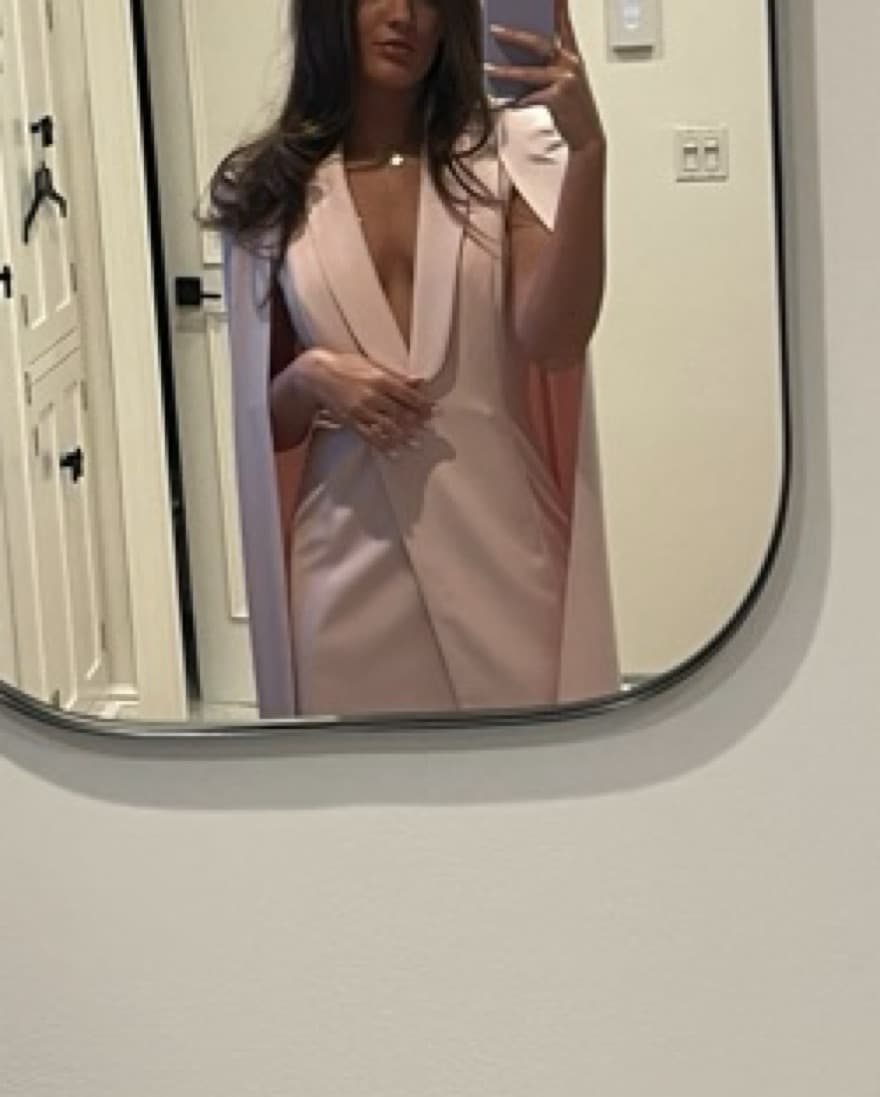 Katie May Boss Lady Dress In Blush - Image 2