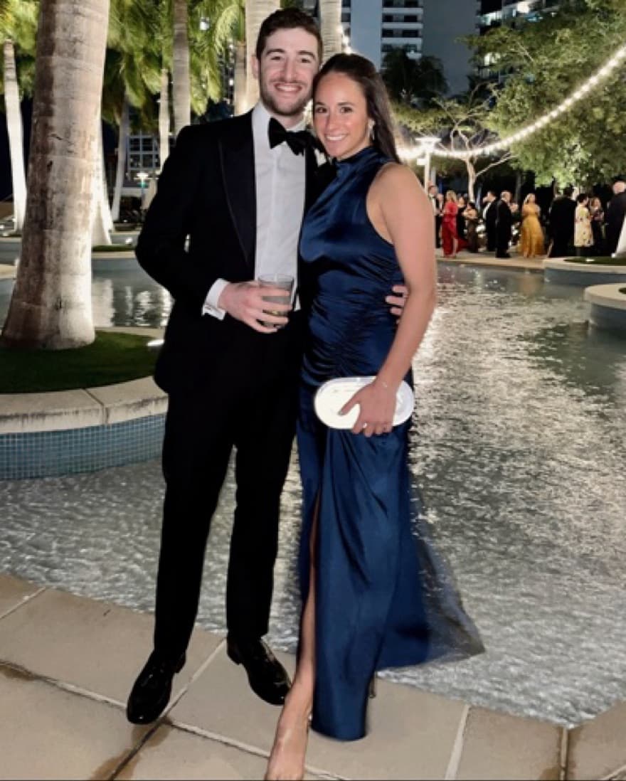 ALC Navy Satin Midi Dress - Image 4