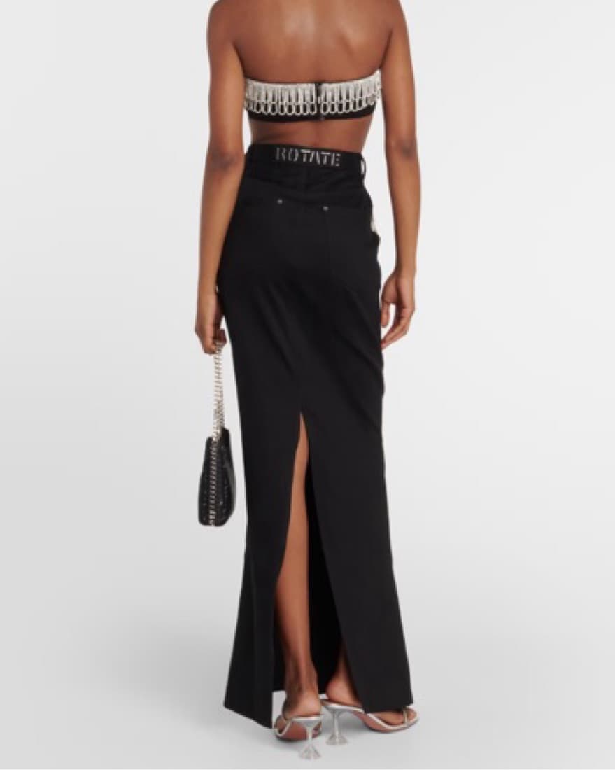 Rotate - Skirt Embellished Denim - Image 5
