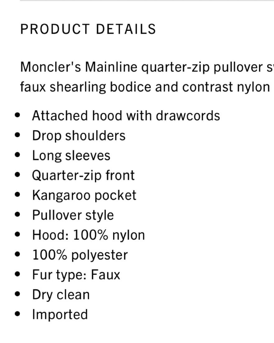 Moncler Faux Sherling Pullover - Image 4
