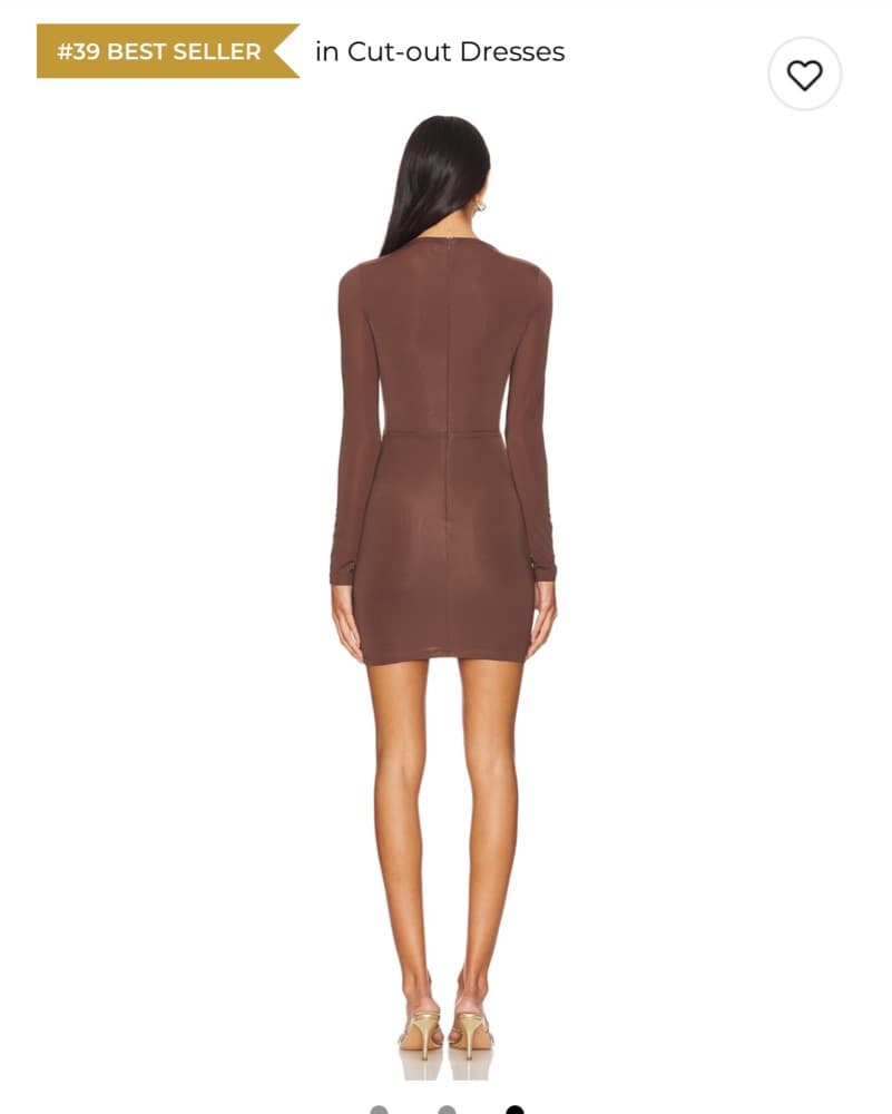 Revolve superdown Brown Cutout Dress  - Image 3