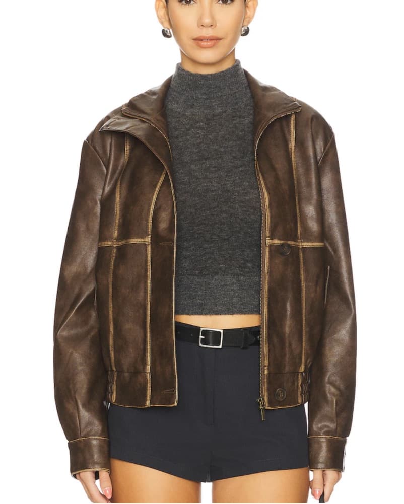 Luxe Leather Moto Jacket - Image 2