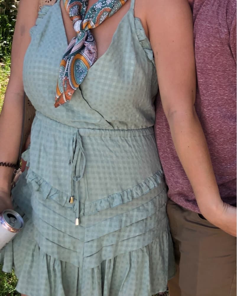 Airy Ruffled Midi Dress - Image 1