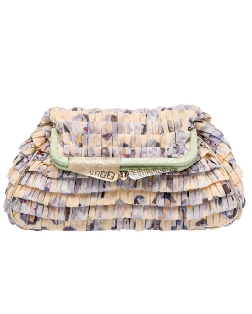 Fendi Vintage Floral Clutch - Image 1