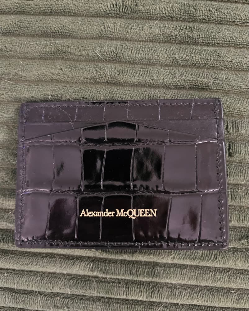 McQueen Crocodile Skull Card Holder - Image 2