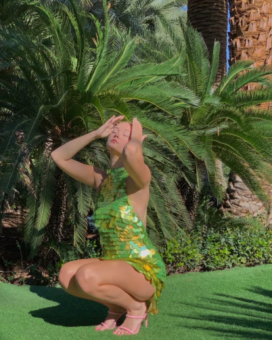 green sequin dress asos - Image 3