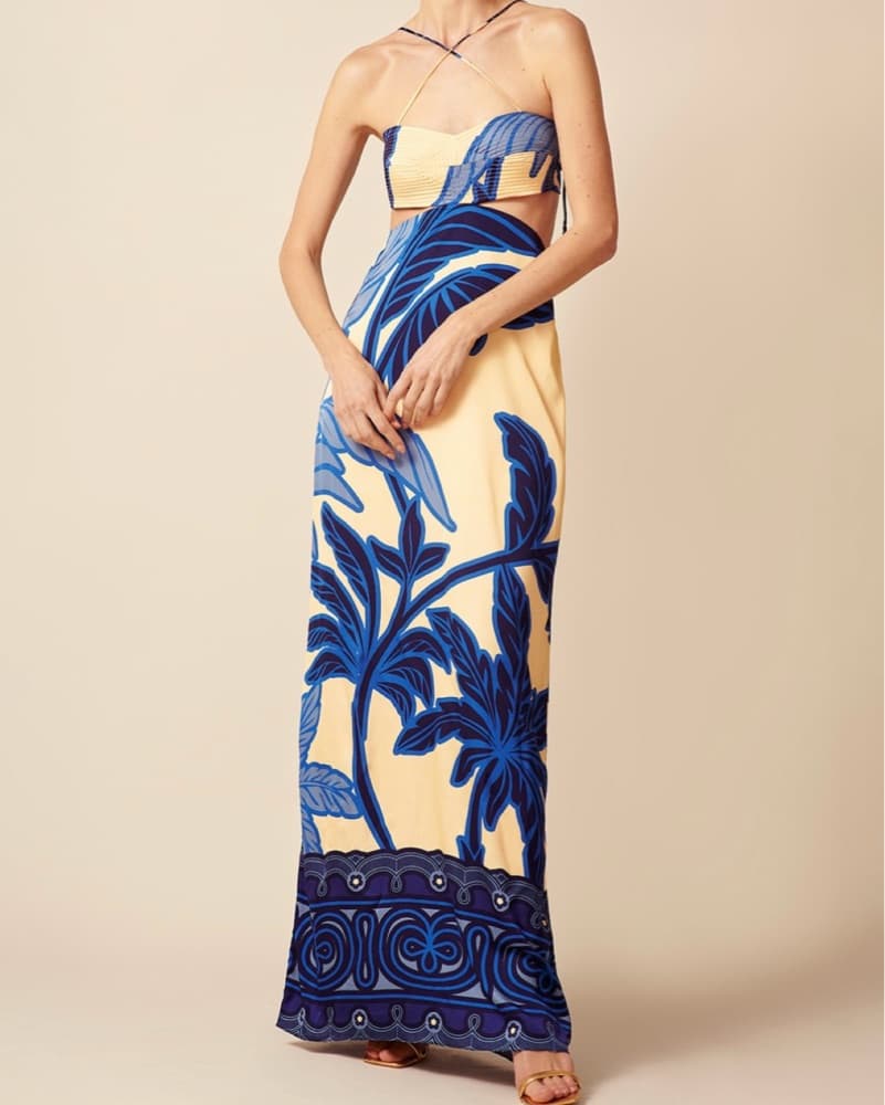 Eugenia Fernandez Tropical Maxi Dress - Image 4