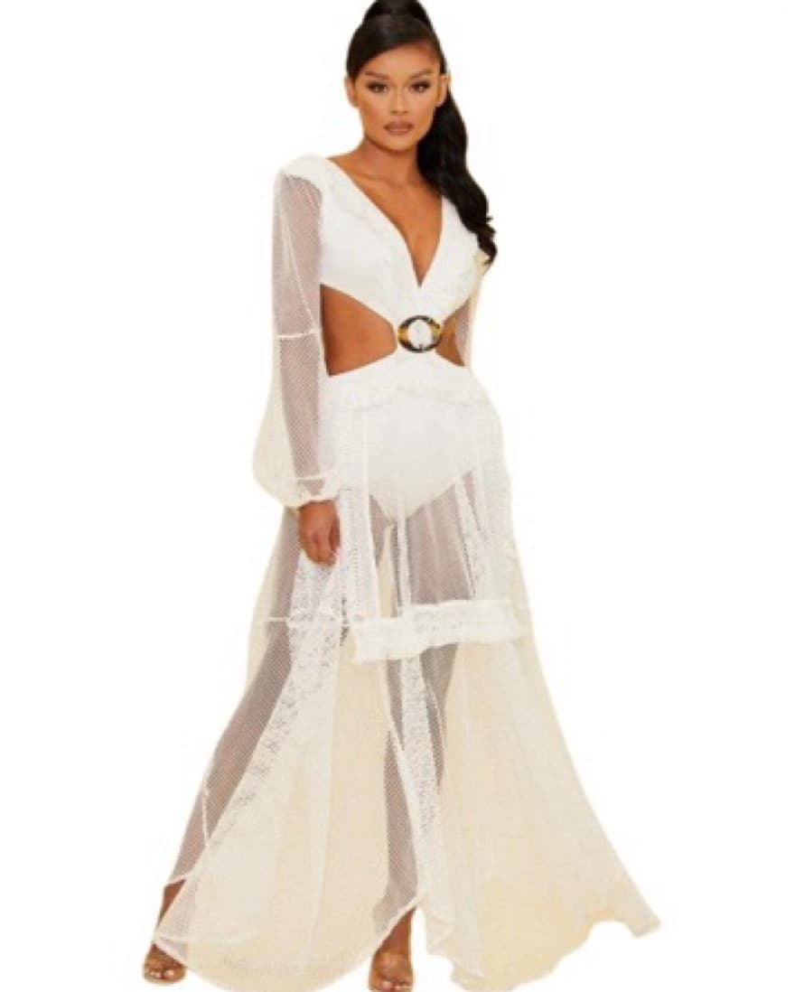 Netted Maxi Dress - Image 2
